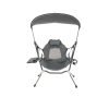 Adjustable 600D Polyester Steel Frame Swinging Chair with Removable cup holder,side table and roof