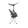 Adjustable 600D Polyester Steel Frame Swinging Chair with Removable cup holder,side table and roof