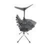 Adjustable 600D Polyester Steel Frame Swinging Chair with Removable cup holder,side table and roof
