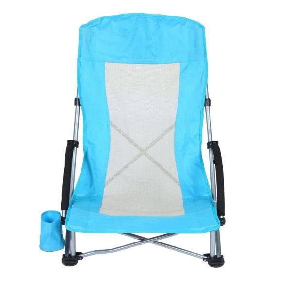 Outdoor high portable ultra light aluminum alloy folding chair, leisure fishing chair, camping beach chair