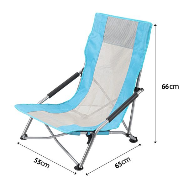 Outdoor portable ultra light aluminum alloy folding chair, leisure fishing chair, camping beach chair