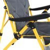 Hot Sale 3 Position Adjustable Outdoor Relax Reclining Metal Folding Camping Chair With Armrest