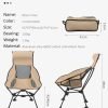 Customized Outdoor Folding Chair Camping Leisure Chair Triangle Structure Moon Chair