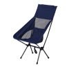 Wholesale customized outdoor high back folding chairs camping fishing chairs leisure beach chairs