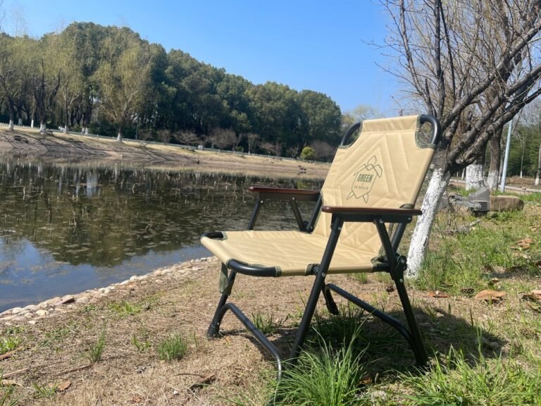 This Kemet Chair is designed by Nanjing Top Leisure Product Co.,Ltd whom displays it by a river in olympic Center