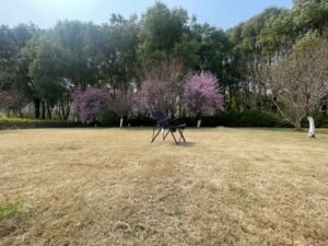 3-Position Adjustable Outdoor Relax Reclining Metal Folding Camping Chair With Armrest