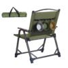 Customized Outdoor Ultralight Camping Equipment Aluminum Portable Folding Picnic Chair With Tactical Webbing