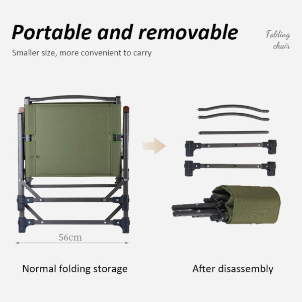 Customized Outdoor Ultralight Camping Equipment Aluminum Portable Folding Picnic Chair With Tactical Webbing