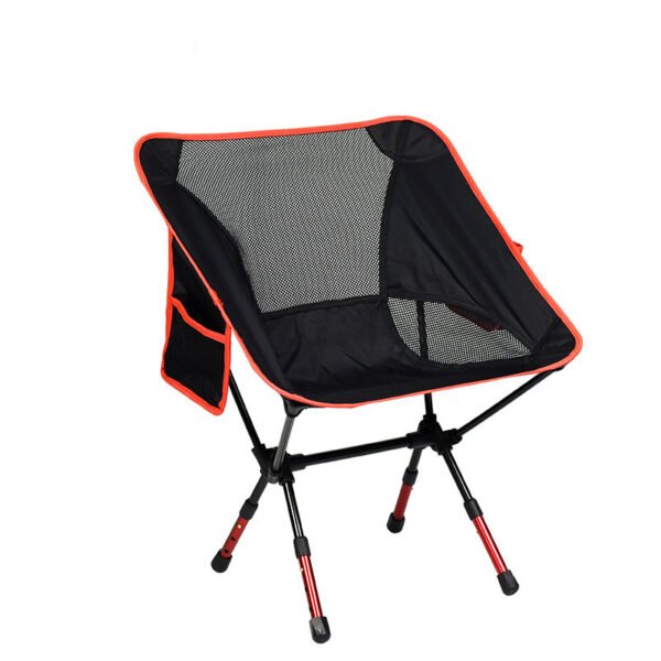 Adjustable Folding Camping Chair with Side Pocket