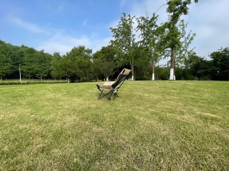 Camping chair supplier Wholesale portable moon camping chair steel frame Oxford fabric