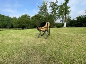 Camping chair supplier Wholesale portable moon camping chair steel frame Oxford fabric